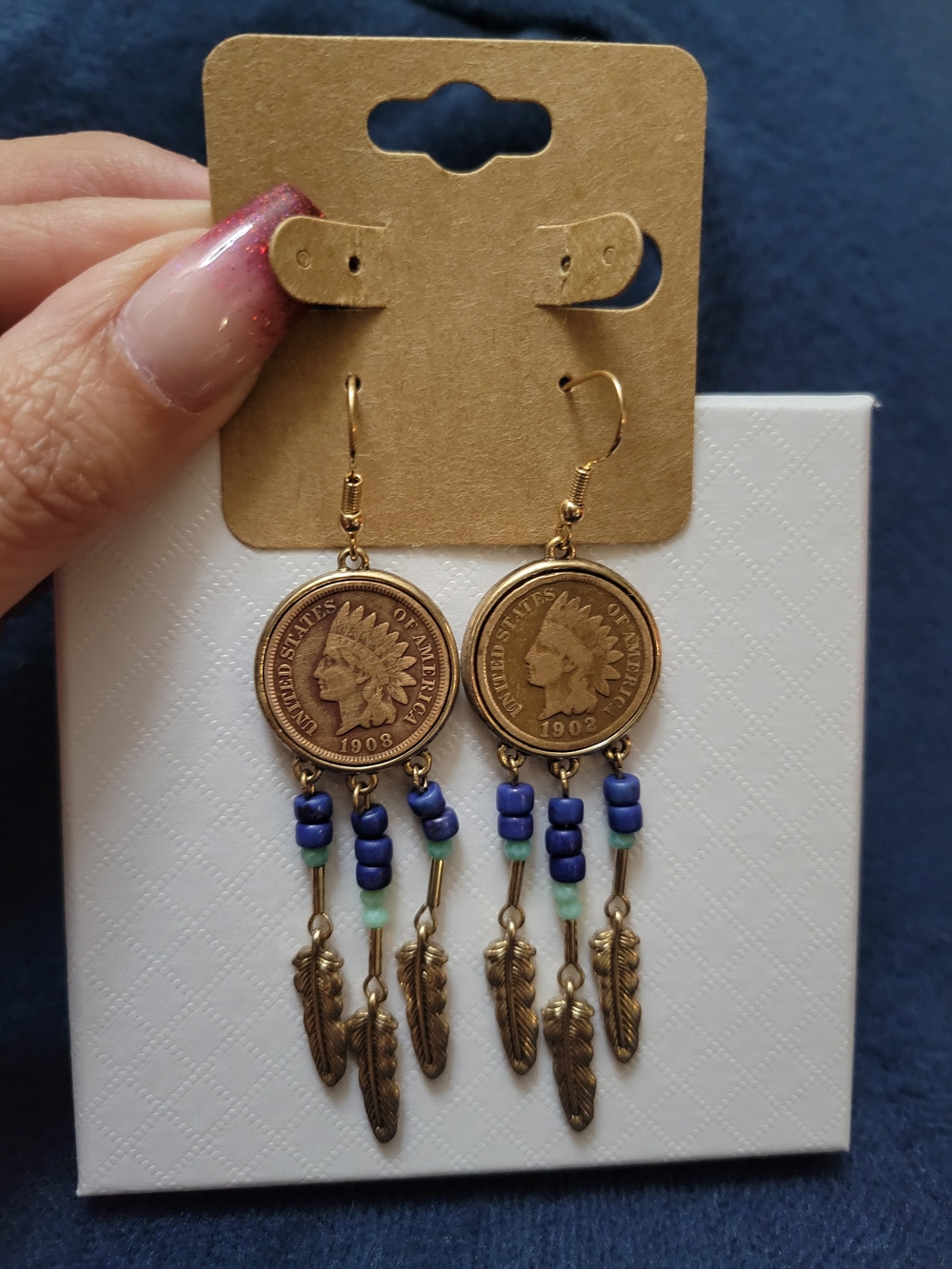 American Coin Treasures Indian Head Penny Earrings